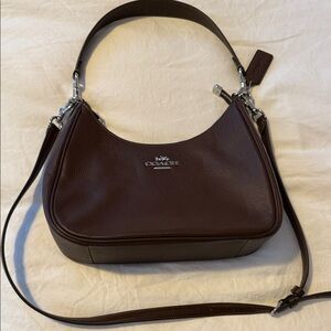 Coach Dark Brown Leather Shoulder Bag